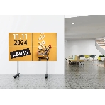 Стойка для телевизора Cactus CS-FS-TV4-PRO черный, 45-55' макс. 50 кг, напольный мобильный, фото5