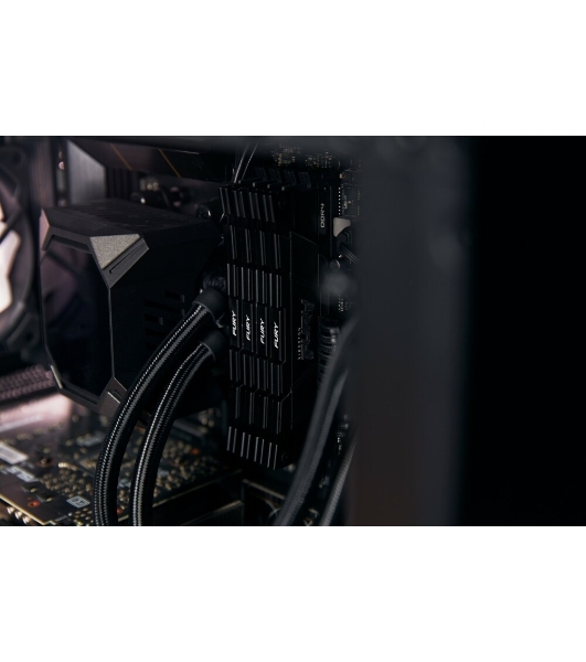 Оперативная память Kingston Fury Renegade, DDR4, 32GB (2x16GB), 3200MHz, CL16, DIMM, с радиаторами, серый/черный