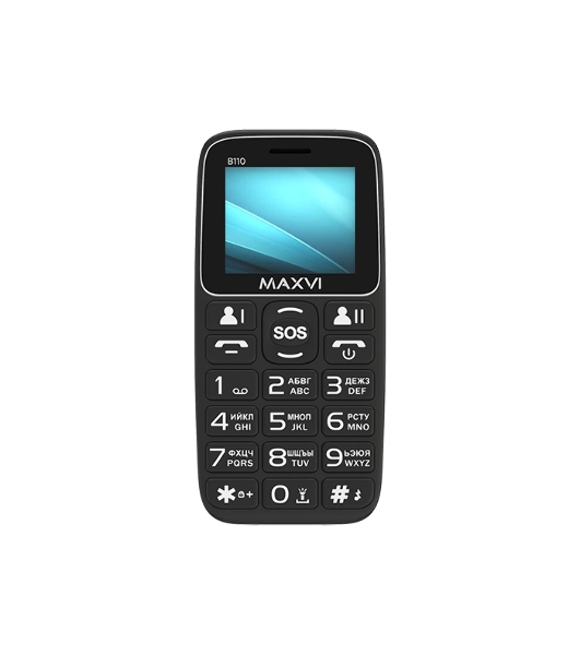 Мобильный телефон Maxvi B110 черный