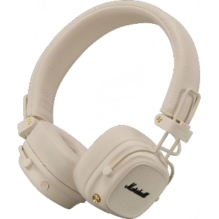Беспроводные/проводные наушники Marshall Major V бежевый, накладные, Bluetooth + проводной, беспроводная зарядка