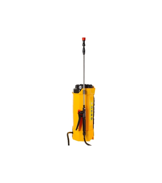 Опрыскиватель аккумуляторный Huter SP-12AC, аккумуляторный, ранцевый, 12л, желтый/черный
