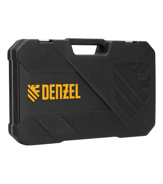 Набор инструментов Denzel 1/2', 1/4', CrV, S2, пластиковый кейс, 84 предмета