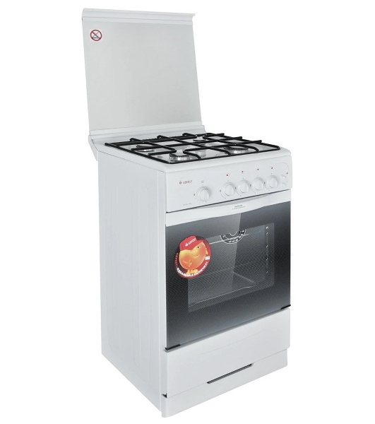 Плита газовая Gefest 3200-06 К2 белый, конфорок 4 шт, духовка 42 л, 50 см x 85 см x 57 см