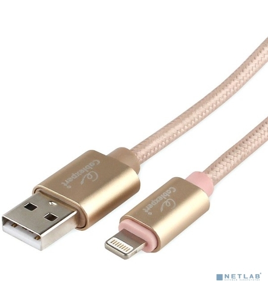 Кабель Cablexpert для Apple CC-U-APUSB02Gd-1.8M, AM/Lightning, серия Ultra, длина 1.8м, золотой, блистер