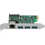 Контроллер сетевой ExeGate EXE-361 PCI-E 2.0, 3*USB 3.0 ext + LAN UTP 1000Mbps, раз.доп.пит.OEM), фото11