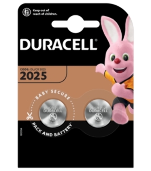 Элемент питания литиевый CR DL 2025 BP-2 (блист.2шт) Duracell Б0037272