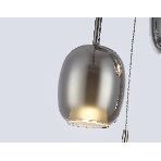 Подвесной светильник Ambrella light LH11153/3 BK/WH/SM черный/белый/дымчатый E27*3 max 60W D425*1500, фото4