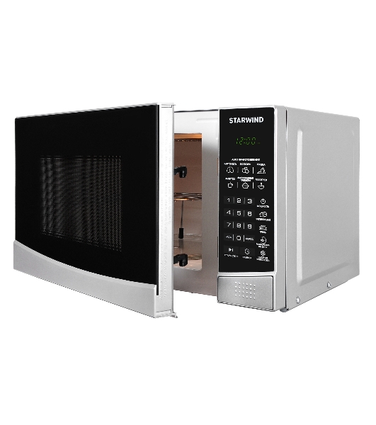 Микроволновая печь Starwind SMW3120 серебристый/черный, 20 л, 700 Вт, переключатели - сенсор