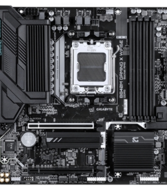 Материнская плата Gigabyte B840 GAMING X WIFI6E, AM5, AMD B840, 4xDDR5, 4xSATA, 3xM.2, 1xPCIe 4.0 x16, 3xPCIe 3.0 x16, 1xHDMI, 1xDP, 1x2.5Gb LAN, Wi-Fi 6E, Bluetooth 5.3, 1xUSB-C 10Gbps, 1xUSB-A 10Gbps, 2xUSB-A 5Gbps, 4xUSB-A 2.0, 3x3.5 мм, 7.1, ATX