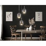 Подвесной светильник Ambrella light LH11153/3 BK/WH/SM черный/белый/дымчатый E27*3 max 60W D425*1500, фото3