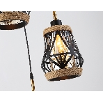 Светильник Ambrella light TR8522/3 BK/SB черный/бронза E27/3 max 60W D380*1000, фото4