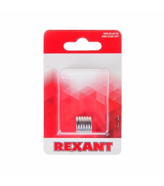 Неодимовый магнит диск Rexant 15х2мм сцепление 2,3 кг (упаковка 5 шт)
