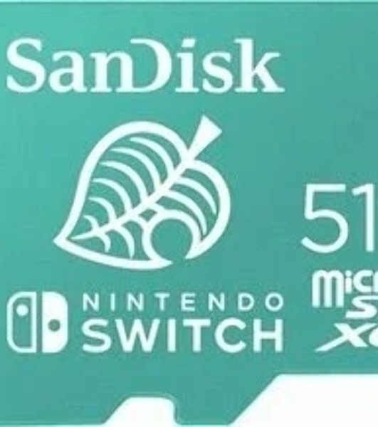 Флеш карта microSD 512Gb SanDisk microSDXC Class 10 UHS-I A1 C10 V30 U3 for Nintendo Switch 100/90 Mb/s