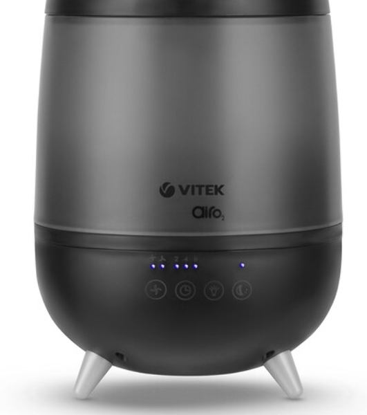 Увлажнитель воздуха Vitek VT-2356 Midnight черный, 15 м², 2 л, ультразвуковой, верхний залив воды