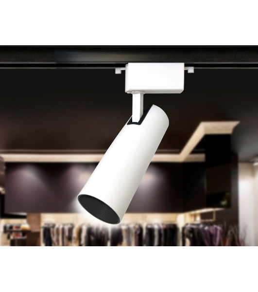 Трековый однофазный светодиодный светильник Ambrella light GL5851 WH/BK белый/черный LED 10W 4200K 24°