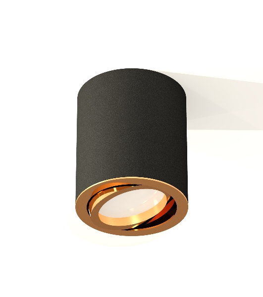 Светильник Ambrella Light XS7422003 SBK/PYG черный песок/золото желтое полированное MR16 GU5.3 (C7422, N7004)