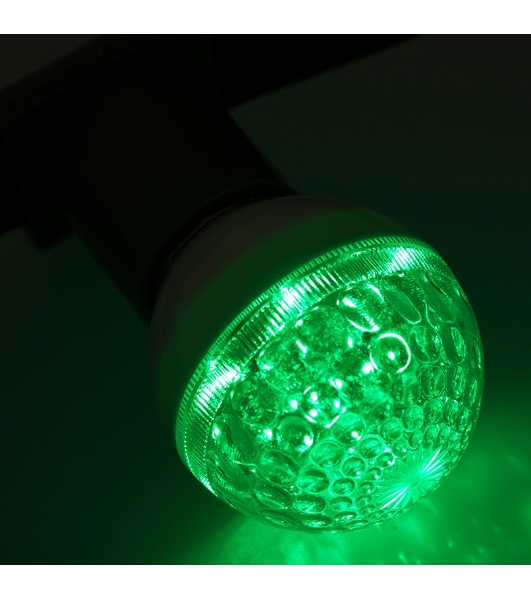 Лампа шар Neon-night e27 10 LED Ø50мм зеленая 24В (постоянное напряжение)