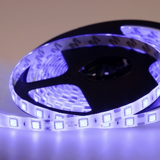 Лента светодиодная силикон, 10 мм, IP65, SMD 5050, 60 LED/m, 12 V, цвет свечения синий