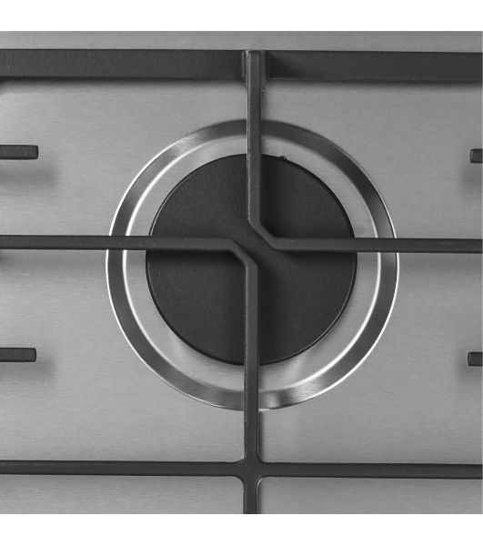 Газовая варочная панель LEX GVS 321 Inox 4000Вт 2 комфорки нерж.сталь