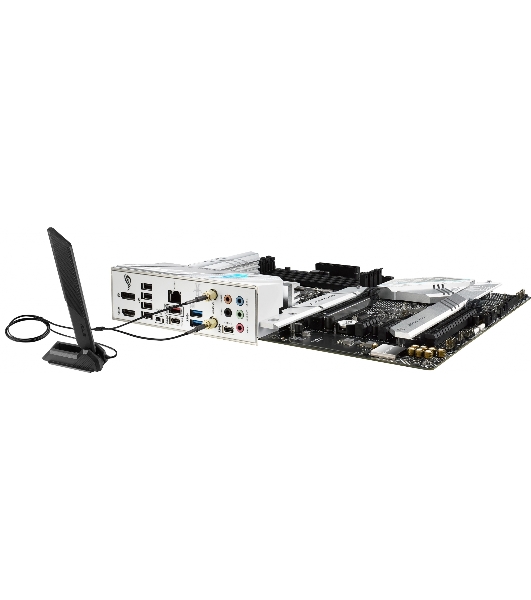 Материнская плата ASUS ROG STRIX B660-A GAMING WIFI D4, LGA 1700, Intel B660, 4xDDR4, 4xSATA, 3xM.2, 1xPCIe 5.0 x16, 1xPCIe 3.0 x4, 1xHDMI, 1xDP, 1x 2.5Gb LAN, 1xUSB-A 3.2 Gen 2, 2xUSB-A 3.2 Gen 1, 4xUSB 2.0, 5x3.5 мм, 7.1, Standard-ATX