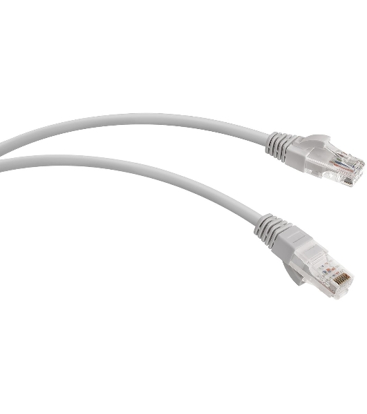 Патч-корд WRline WR-PC-RJ45-UTP-5E-10-GY UTP RJ-45 вил.-вилка RJ-45 cat.5e 10м серый LSZH (уп.:1шт)