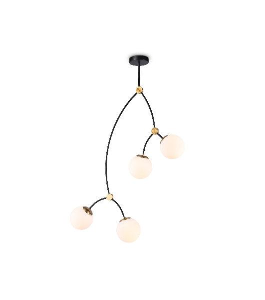Светитльник Ambrella Light TR2575/4 BK/SB черный/бронза E27/4 max 60W D790*1120