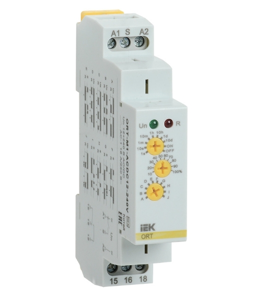 Реле времени ORT многофункциональное 1 конт. 12-240В AC/DC IEK ORT-M1-ACDC12-240V