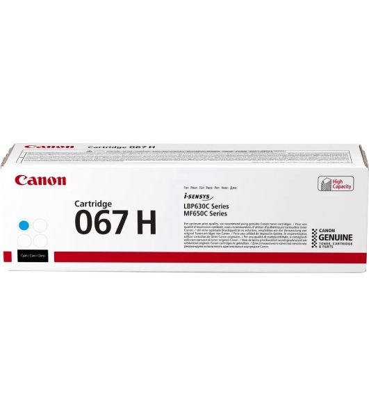 Картридж лазерный Canon CRG 067 HC (5105C002) голубой (2400 стр. повышенной емкости) для Canon LBP631/633/MF651/655/657