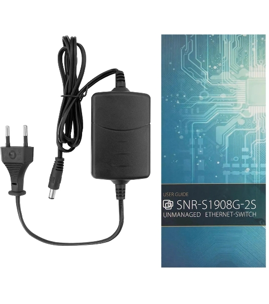 Коммутатор SNR SNR-S1908G-2S, 1Gbит/с, количество портов 8 шт, (L2)