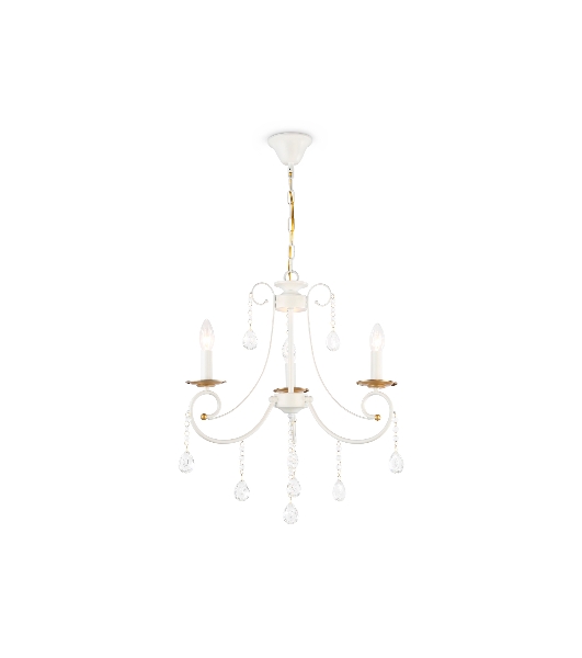 Светильник Ambrella light TR4915/3 WH/GD белый/золото E14/3 max 40W D550*860