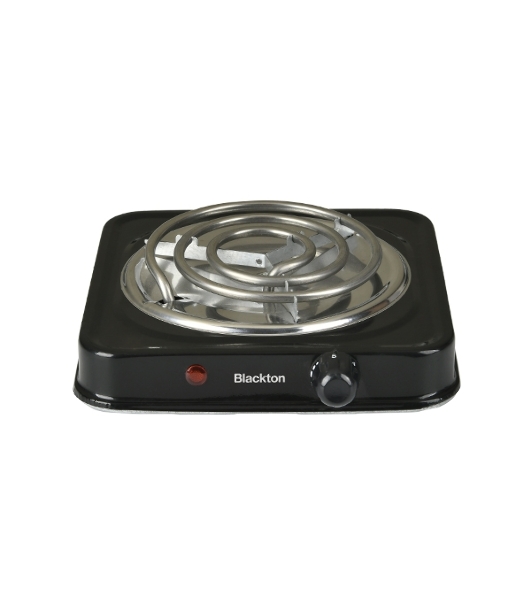 Плита настольная электрическая Blackton Bt HP102B чёрный, 1 кВт, ТЭН, конфорки - 1, нержавеющая сталь, поворотные переключатели