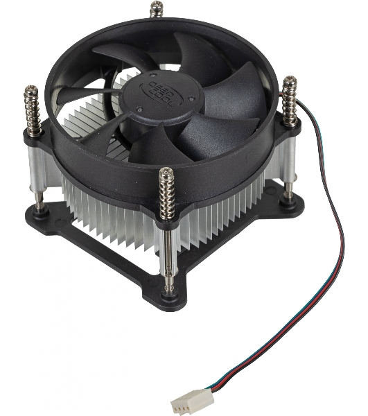 Кулер для процессора DEEPCOOL CK-11508 PWM черный, 92 мм, алюминий, 2200 об/мин, 30.1 дБ, 4 pin, 65 Вт, 70 мм