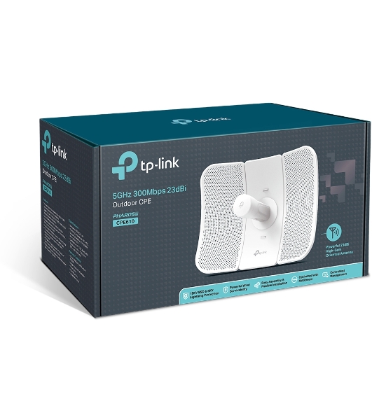 Точка доступа TP-Link CPE610 5 ГГц 300 Мбит/с 23 дБи Наружная точка доступа Wi Fi