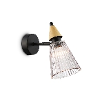 Настенный светильник Ambrella light LH58118 BK/LW/SM черный/светлое дерево/дымчатый E14 max 40W 180*110*200, фото9