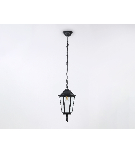 Светильник Ambrella light ST2029 BK/CL черный/прозрачный IP54 E27 max 40W D150*780