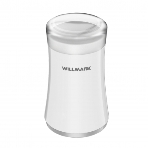 Кофемолка Willmark WCG-274 200 Вт, 100г., прозрачная крышка, ротационный нож, белый, фото 1