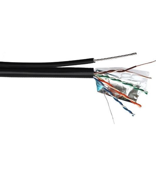 Кабель информационный Lanmaster TWT-5EFTP-UNV-TR cat.5e FTP 4X2X24AWG PE внешний 305м черный