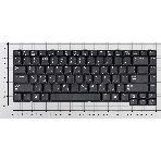 Клавиатура для ноутбука Samsung M40 M45, черная, фото2