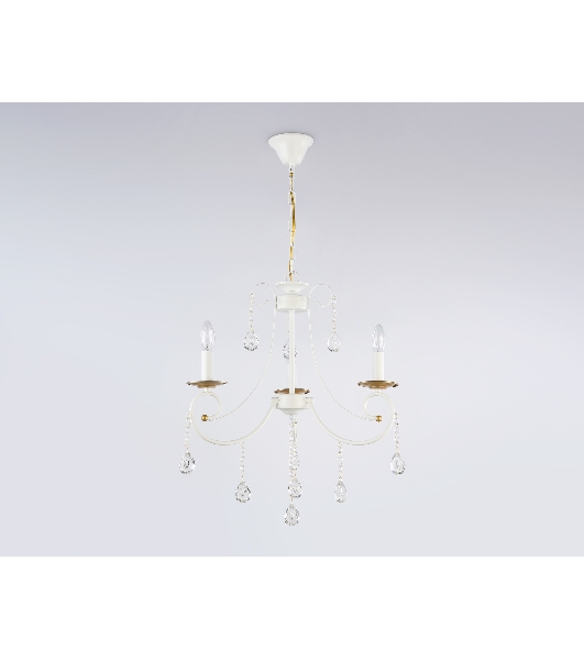 Светильник Ambrella light TR4915/3 WH/GD белый/золото E14/3 max 40W D550*860