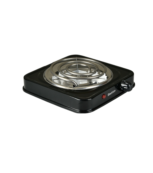 Плита настольная электрическая Blackton Bt HP102B чёрный, 1 кВт, ТЭН, конфорки - 1, нержавеющая сталь, поворотные переключатели