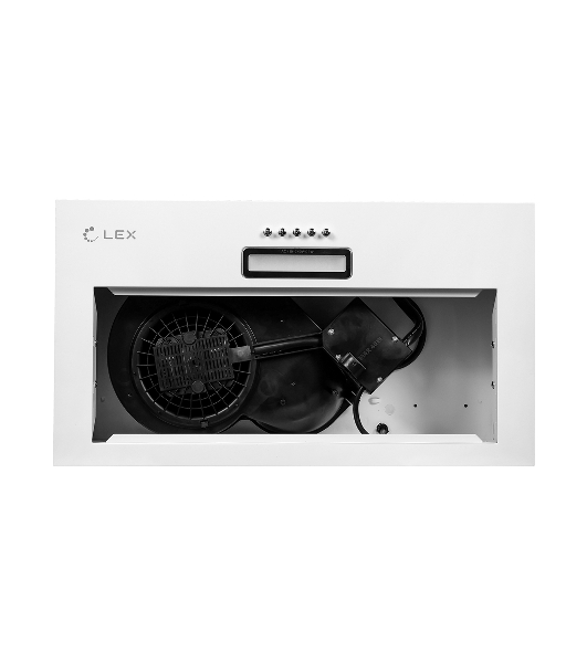 Вытяжка встраиваемая LEX GS Bloc LIGHT 600 белый управление: кнопочное (1 мотор)