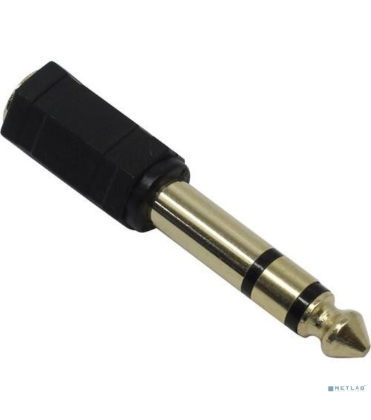 Переходник аудио Exegate EX284949RUS EX-AA-3F6M (6.35мм Jack M/3.5мм Jack F)