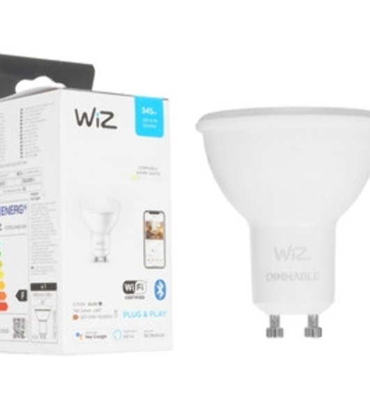 Лампа светодиодная WiZ Wi-Fi BLE 50W GU10 927 DIM 1PF/6