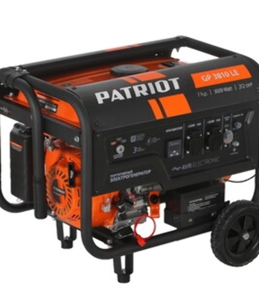 Электрогенератор бензиновый Patriot GP 3810LE, 3 кВт, 67 дБ, 49 кг