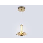 Подвесной светодиодный светильник Ambrella light LH31001 BS/TI латунь/янтарь 10W 3000K 150*150*240, фото6