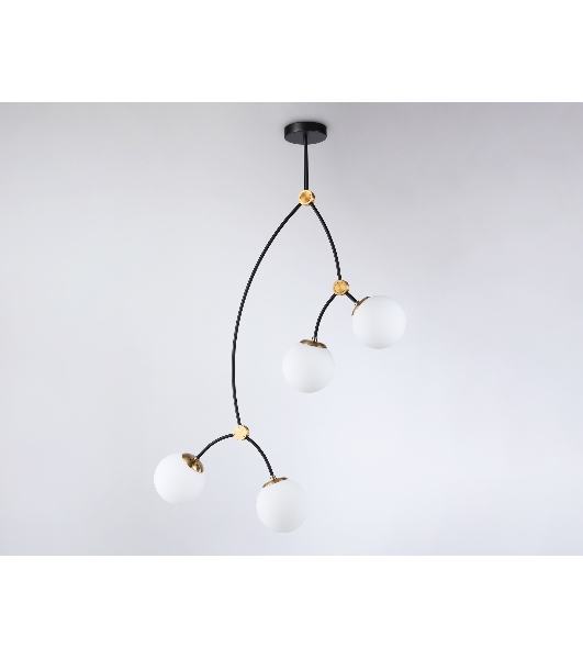 Светитльник Ambrella Light TR2575/4 BK/SB черный/бронза E27/4 max 60W D790*1120