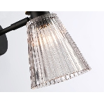 Настенный светильник Ambrella light LH58118 BK/LW/SM черный/светлое дерево/дымчатый E14 max 40W 180*110*200, фото6