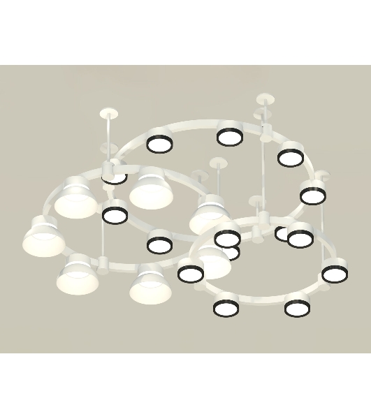 Светильник Ambrella light XR92212010/22 SWH/PBK/FR белый песок/черный полированный/белый матовый GX53