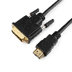 Кабель HDMI-DVI Cablexpert CC-HDMI-DVI-10, 19M/19M, single link, медь, позол.разъемы, экран, 3.0м, черный, пакет, фото3