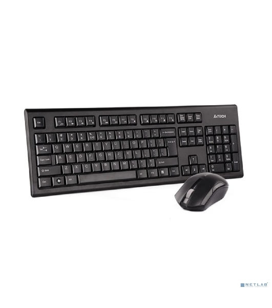 Комплект клавиатура+мышь A4Tech 3000NS беспроводной, USB, 1200 DPI, чёрный